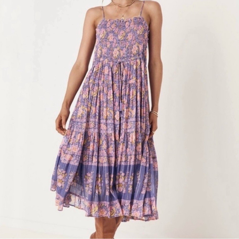 Spell Lilac Floral Midi Dress